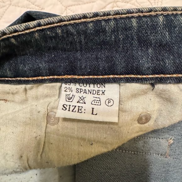 Vintage flared GoldName Jeans , French brand . embroidered with beading - Picture 8 of 11